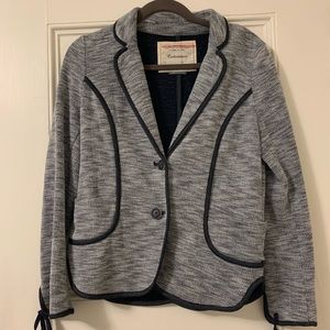 Heather Navy Casual Blazer